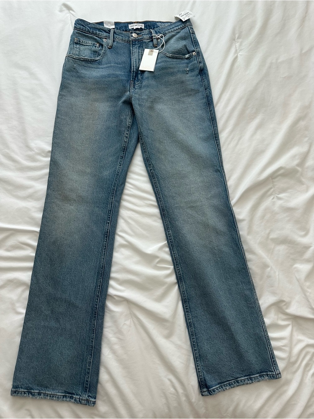 Good American Light Blue Boot-Cut Jeans